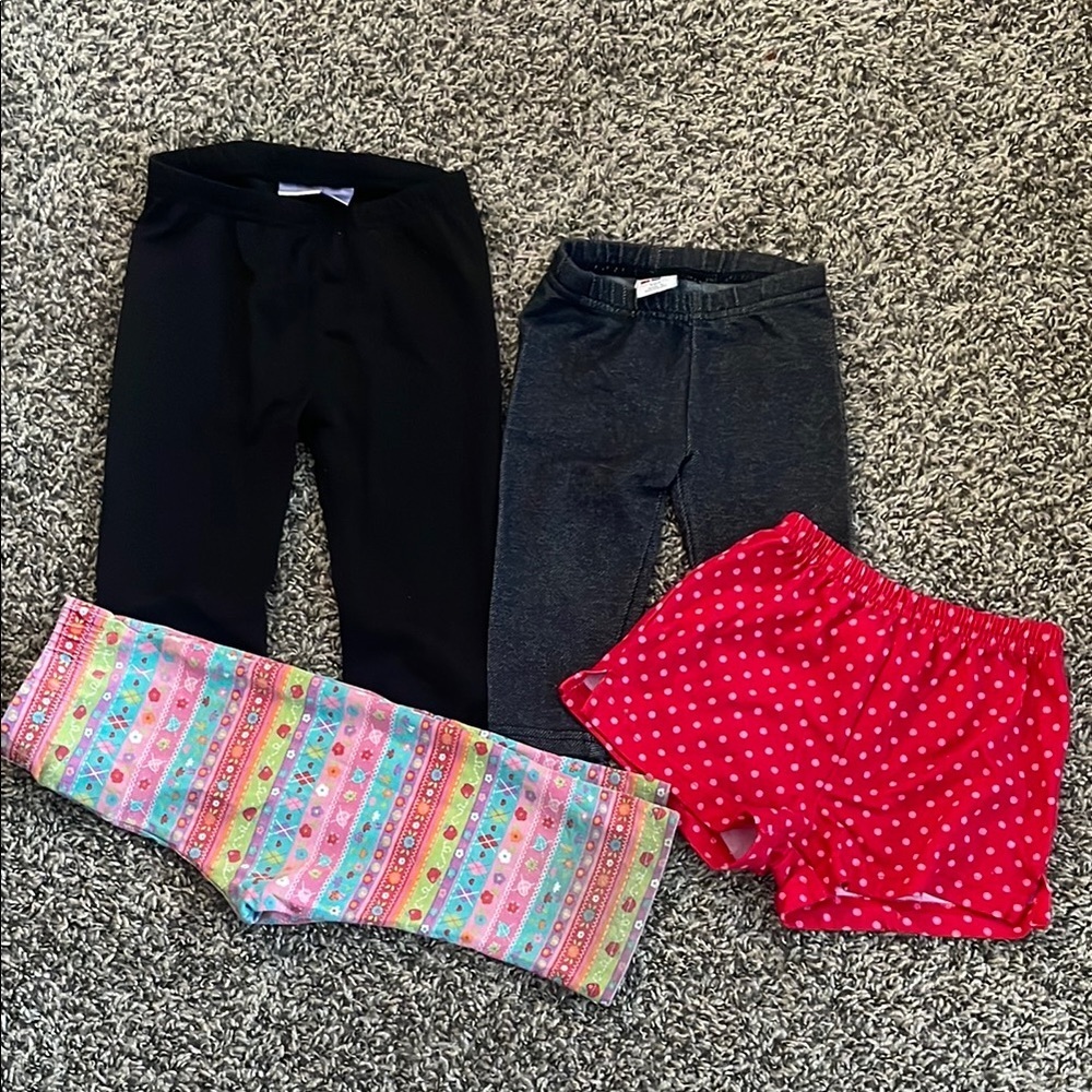 Bundle 12 Month Bottoms Set - Black, Gray, Multicolor, Red